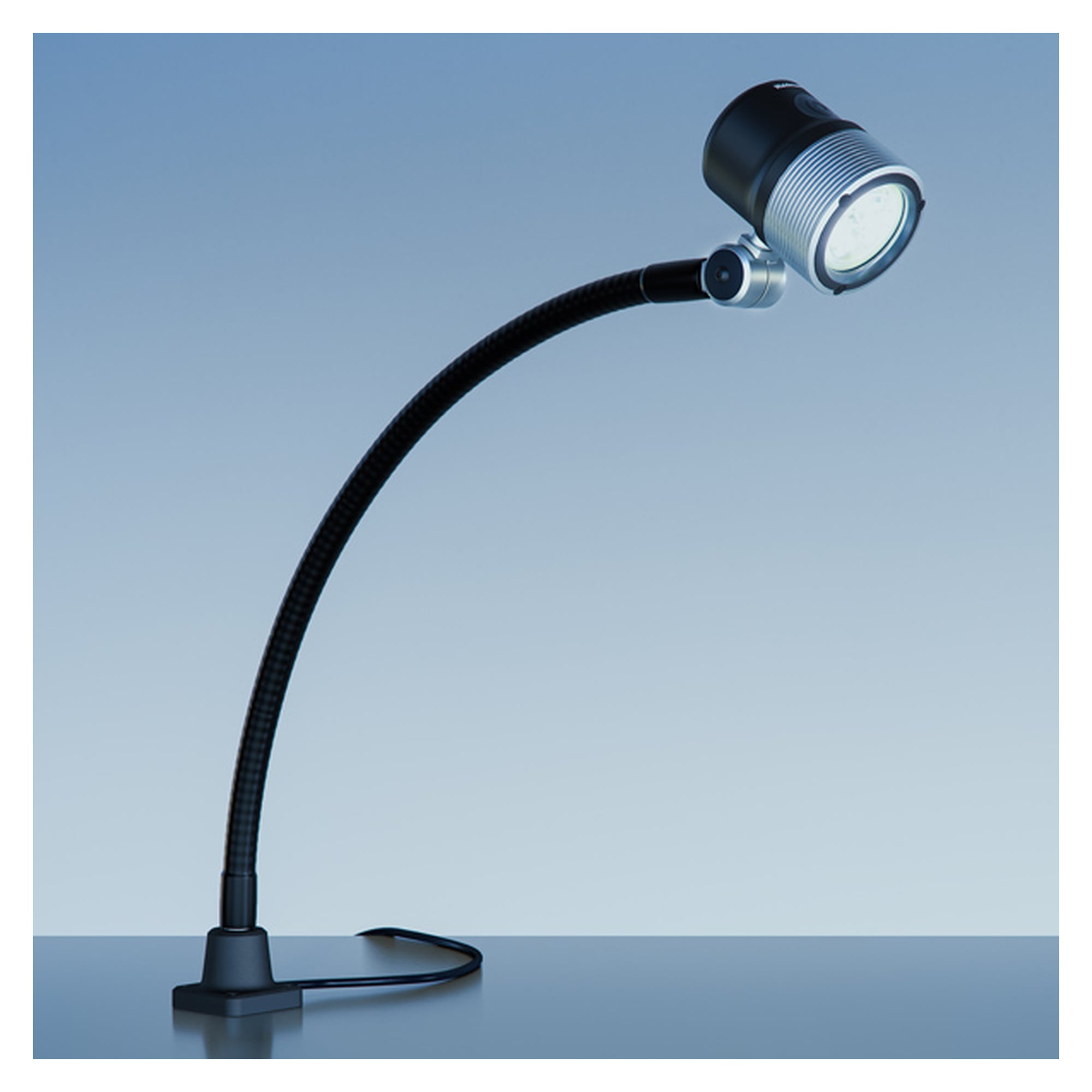 LED flexible-tube luminaire ROCIA.focus RFF 600/850/D, 30°, 550 lm, 100-240 V, mains plug